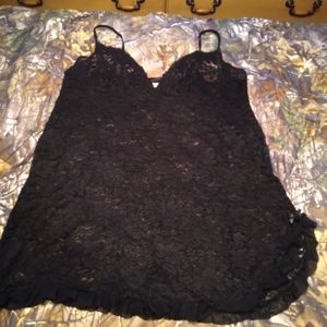 Blk lace nitie
